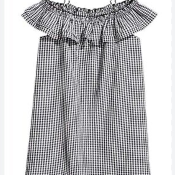 H&M gingham off shoulder‎ with strap detail Dress - Picture 1 of 5